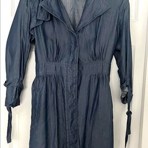 Banana Republic Chambray Trench Dress